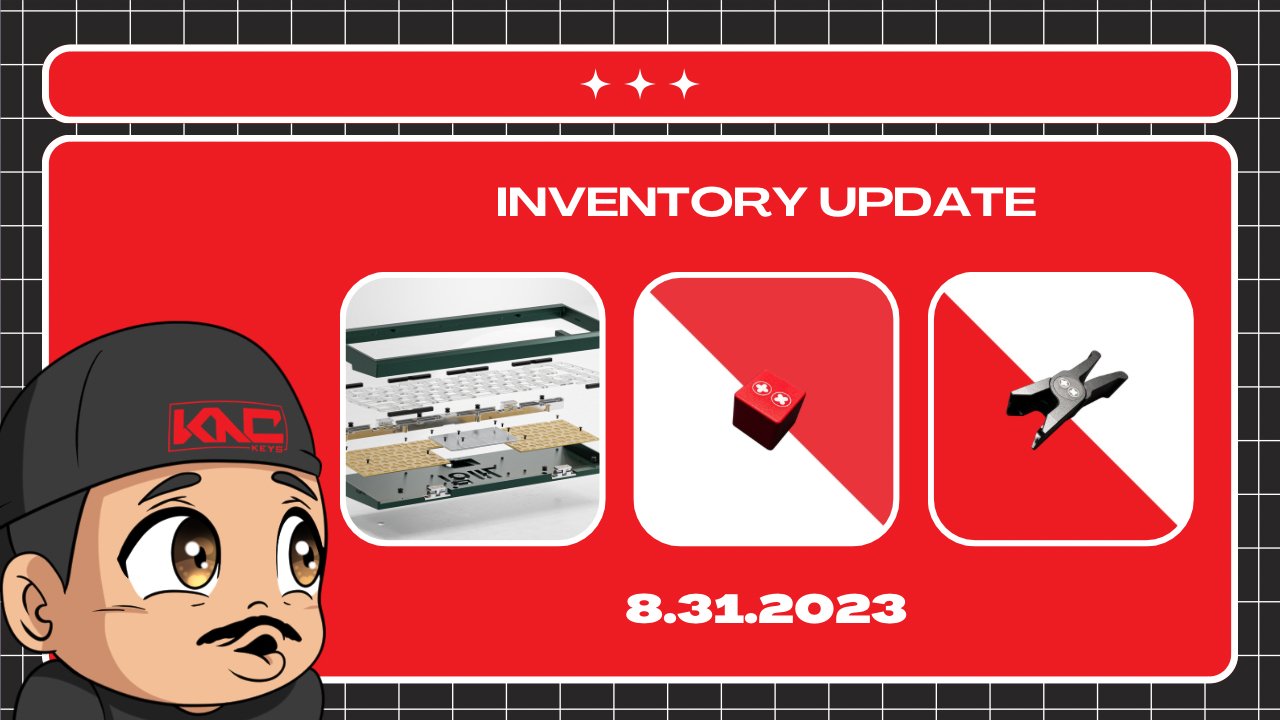 Inventory Update 8.31.2023 KNC Keys LLC