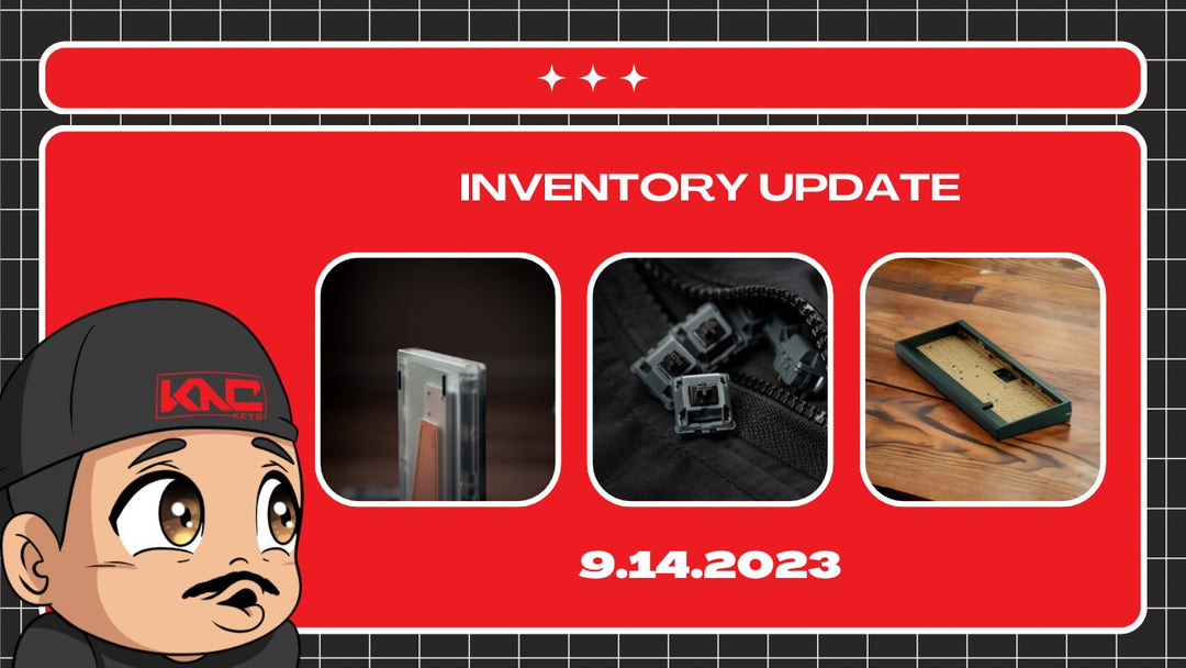 Inventory & Store Update - 9.14.2023 - KNC Keys LLC