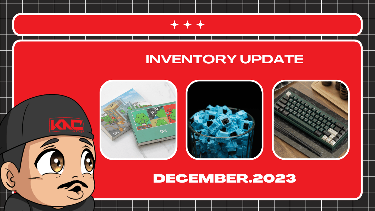 Inventory & Store Update - December 2023 – KNC Keys LLC