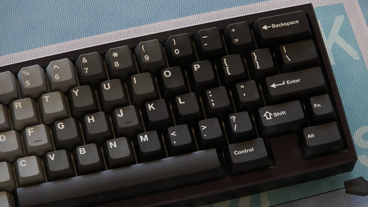 Key Kobo Ashen Base kit Keycap Set mounted on keyboard