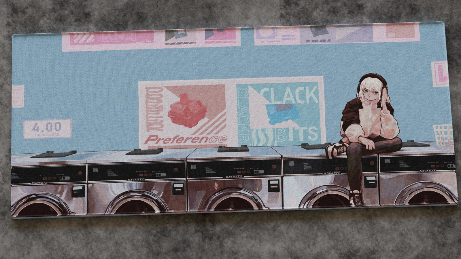 KNC Keys Laundromat Deskmat - Accessory - KNC Keys LLC
